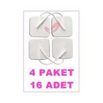 Kablolu/Soketli Tens Pedi. Elektrodu 5Cm X 5Cm 4 Paket 16 Adet