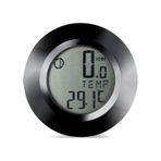 Kablosuz Bisiklet Km Hız Göstergesi Sayacı Su Geçirmez Lcd 4 Renk Yuvarlak Ekranlı Led Kilometre Saati Siyah