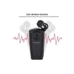 Kablosuz Bluetooth Kulaklık Çağrı Cevaplayan Titreşimli Yaka Kulaklığı Mikrofonlu Kulakiçi Kulaklık siyah