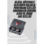 Kablosuz Bluetooth Kulaklık Powerbank Özellikli Göstergeli Hd Mikrofon - Çok Renkli