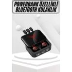 Kablosuz Bluetooth Kulaklık Powerbank Özellikli Göstergeli Hd Mikrofon Midastech - Çok Renkli