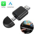 Kablosuz Carplay - Android Auto Çevirici Dönüştürücü Adaptör İki Girişli Usb - Type-C