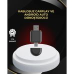 Kablosuz Carplay Android Auto Dönüştürücü – Usb-A & Type-C Girişli Akıllı Adaptör - Lisinya