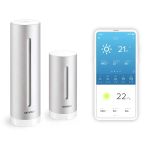 Kablosuz Dış Mekan Sensörüne Sahip Iç ve Dış Mekan Kullanımı Için Netatmo Hava Durumu Istasyonu - Amazon Alexa ve Google Assistant ile Uyumlu, NWS01-EU