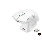Kablosuz Gaming Rgb Mouse Şarj Standlı - Beyaz Mf1215w