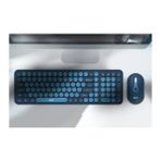 Kablosuz Klavye Mouse Set Ev Ofis Iş Yeri Kablosuz Klavye Mouse Seti 2.4 Ghz Bkb6 - Mavi