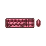 Kablosuz Klavye Mouse Set Ev Ofis Iş Yeri Kablosuz Klavye Mouse Seti 2.4 Ghz Bkb6 - Pembe