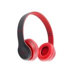 Kablosuz Kulak Üstü Bluetooth Kulaklık - Thirsty - Kırmızı
