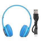 Kablosuz Kulaklık, Kulak Üstü Bluetooth Kulaklık, Katlanabilir Stereo Ses, Gürültü Azaltma Özellikli Oyun Kulaklığı ve PC, Dizüstü Bilgisayarlar, Masaüstü Bilgisayarlar için Müzik Kulaklığı (Mavi)