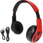 Kablosuz Kulaklık Stereo Gürültü Önleyici Katlanabilir Bluetooth Kulaklık Cep Telefonu Pc Seyahat Oyunu Kırmızımsı Siyah (Yurt Dışından) - Renkli