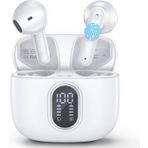 Kablosuz Kulaklıklar Bluetooth 5.3 Kulaklık 42 Saat Çalma Süresi LED Ekranlı, Derin Bas Stereo ve Gürültü Önleyici Bluetooth Kulak Tomurcukları IPX7 Su Geçirmez Kablosuz Kulak Tomurcukları iPhone