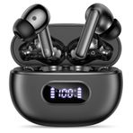 Kablosuz Kulaklıklar bluetooth 5.4 Kulaklıklar Derin Bas ve Gürültü Engelleme, 50 Saat Çalma Süresi Bluetooth Kulak Tomurcukları Led Ekranlı Kablosuz Kulaklıklar, Android iOS için IPX7 Su Geçirmez
