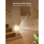 Kablosuz Led Cabinet Şarjlı Sensörlü Gece Led Lambası Sarı Beyaz B79