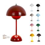 Kablosuz LED Saksı Masa Lambası Dokunmatik Dimmer Pilli Çalışan Mantar Lambası 3 Parlaklık Modlu Retro Dekoratif Masa Lambası Yatak Odası Ofis Oturma Odası için (Boyut: )
