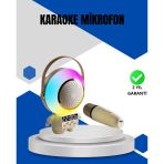 Kablosuz Mikrofonlu Astronot Tasarım Bluetooth Speaker Karaoke Mir92445383