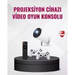 Kablosuz Mini Projeksiyon Oyun Film İçin Taşınabilir Ev Sineması