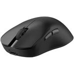 Kablosuz Mouse Beyaz 3 Modlu (2.4G + Bluetooth + Kablolu) 6 Kademeli 3200 Dpi Rgb Işıklı 70G Hafif Type-C Şarjlı 300Mah Sağ El Ofis Faresi | Ajazz Nj08 (Nj08 - Siyah)