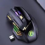 Kablosuz Oyuncu Mouse – 3200 Dpı Ayarlanabilir Hassasiyet, Rgb 7 Renk LED Aydınlatma, Şarjlı, E