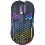 Kablosuz, Şarj Edilebilir 7 Tuşlu Oyuncu Bilgisayar Faresi (Q2) - Kablosuz Mouse - Siyah