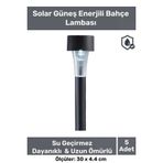 Kablosuz Su Geçirmez Dayanıklı Şık Solar Güneş Enerjili Bahçe Lambası Plastik Saplama 30cm 5 Adet