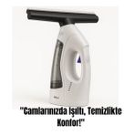 Kablosuz Su Püskürtmeli Cam Temizleme Makinesi - Çift Hazneli, 20W Güçlü Motor, Pratik Kullanım