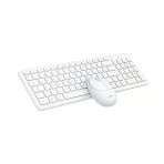 Kablosuz Türkçe Q Klavye Mouse Set – 2.4Ghz Usb, Sessiz Tuşlar, Ofis & Ev Kullanımı İçin Ergonomik (Beyaz) (Lecoo Kw204)