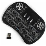 Kablosuz Türkçe Q Klavye Rgb Işıklı Televizyon Ps3 Dokunmatik Mouse - 1 - 001-Renkli