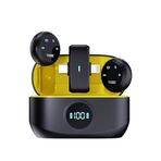 Kablosuz Yaka Mikrofonu, Gürültü Engelleyici Wireless Mikrofon, iPhone ve Android Uyumlu, Canlı Yayın, Vlog, Röportaj ve Video Çekimi İçin, 2’li Set Mıknatıslı Tak Çalıştır