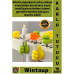 #Kablotutucu Çok Amaçlı Yapışkanlı Duvar Askısı Düzenleyici Organizer El Şekil Kablo Tutucu 10 Adet