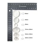 KABŞON YUVARLAK VE OVAL CAM TAŞ (5 ADET)
