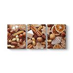 Kabuklu Kuruyemiş Tablosu 126 x 55-3 Parçalı