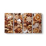 Kabuklu Kuruyemiş Tablosu 129 x 70-4 Parçalı