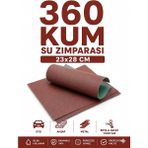 KACAR 23X28CM Su Zımparası - Oto, Ahşap ve Metal Için Hassas Astar ve Yüzey Zımparası - 360 Kum