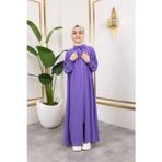 KADEEM BAĞCIKLI PİLELİ ÇOCUK FERACE & Mor