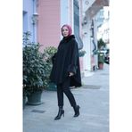 KADEEM KÜRKLÜ PANÇO Siyah