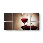 Kadeh ve Karaf Tablosu 206 x 103-5 Parçalı