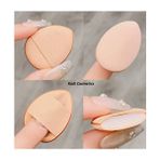 Kadi Cosmetics Parmak Makyaj Süngeri - Mini Puf Kapatıcı Pudra Süngeri 4 Adet Hassas Kullanım - Çok Renkli