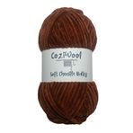 Kadife El Örgü İpliği Soft Chenille Bulky 5'li paket, 5X100 Gr. 120 Mt.%100 Mikro Polyester, 1040-Kızıl Kahve