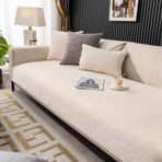 Kadife Koltuk Kılıfı, 1-4 Kişilik için, Kaymaz L Şekilli Kanepe Koruyucu, Yumuşak Mobilya Kılıfı, Köpek Dostu Kanepe Battaniyesi, C-90x120 cm, Şık Ev Dekoru