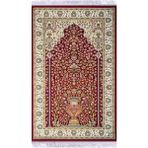 Kadife Lüks Seccade Keten Astarlı Namazlık 70x120 cm - Koyu Kahverengi