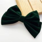 Kadife Saç Tokası, 17 cm x 11,3 cm, Siyah ve Bordo Renk Seçenekleri