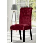 Kadife Sandalye Kılıfı – Esnek, Yıkanabilir, Kaymaz, Şık Tasarım – Modern Dekoratif Sandalye Örtüsü - 35 x 56 cm - Bordo