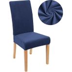 Kadife Sandalye Kılıfı,sandalye Örtüsü, Lastıkli, Standart 1 Adet Kadife Sandalye Kılıfı - 45 x 45 cm - Lacivert