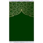 Kadife Seccade Çeyizlik Namazlık Keten Astarlı 70x120 cm - Mavi