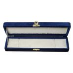 Kadife Tesbih Kutusu ve Mücevher Takı Kutusu, Kolye ve Bileklik İçin, SAX MAVİ, 7 x 28 x 5 cm