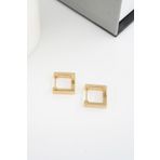Kadın 316 L Paslanmaz Çelik 1.5 cm Kare Küpe