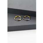 Kadın 316L Paslanmaz Çelik Basic Klipsli 1.5 Cm Halka Küpe