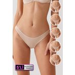 Kadin 5'li Ekonomik Paket Ten 2055 Basic Brief Pamuklu Külot