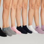 Kadın 7'li Renkli Patik Çorap Asorti