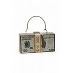 Kadın Abiye Portföy Çanta Dolar Desenlı Gf-01